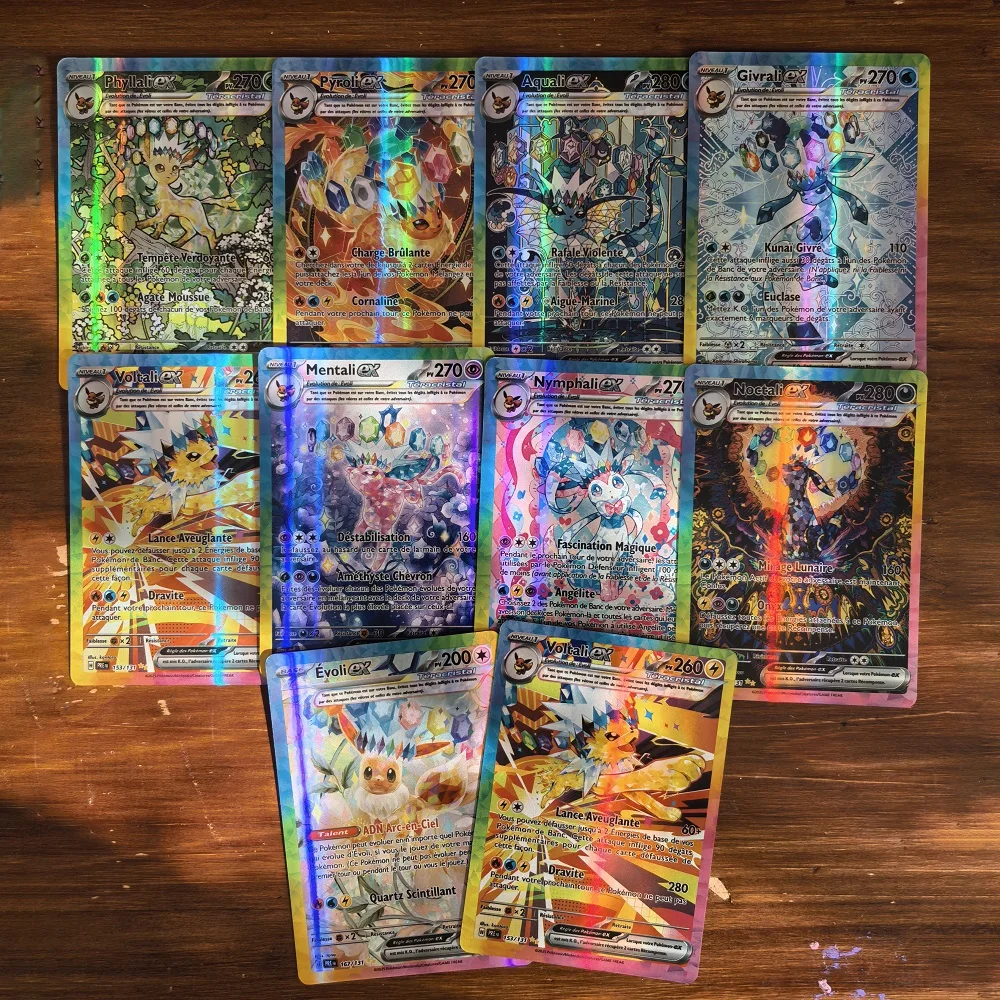 Cartes holographiques Pokemon Version française VMAX VSTAR MEGA Carte Collection, jouets de noël pour enfants, cadeau, nouveauté 2026, 180 pièces