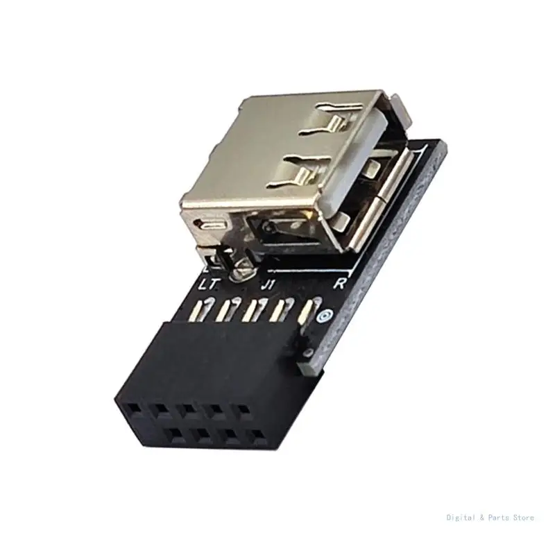 M17F USB 9 Pin to USB 2.0 A Female Motherboard Adapter Easy USB Devices Connection