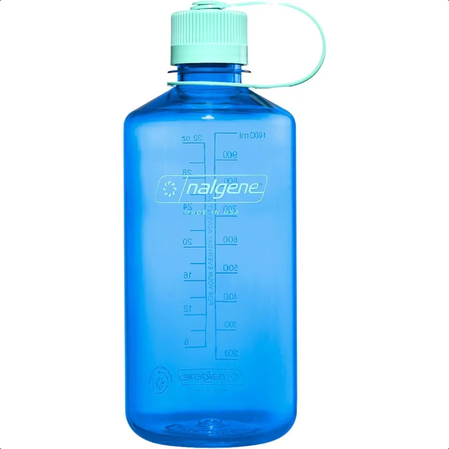 

Бутылка для воды, легкая небьющаяся бутылка Sustain Tritan, не содержащая бисфенола А, для походов, тренажерного зала, 32 унции, с узким ртом Corower, синяя