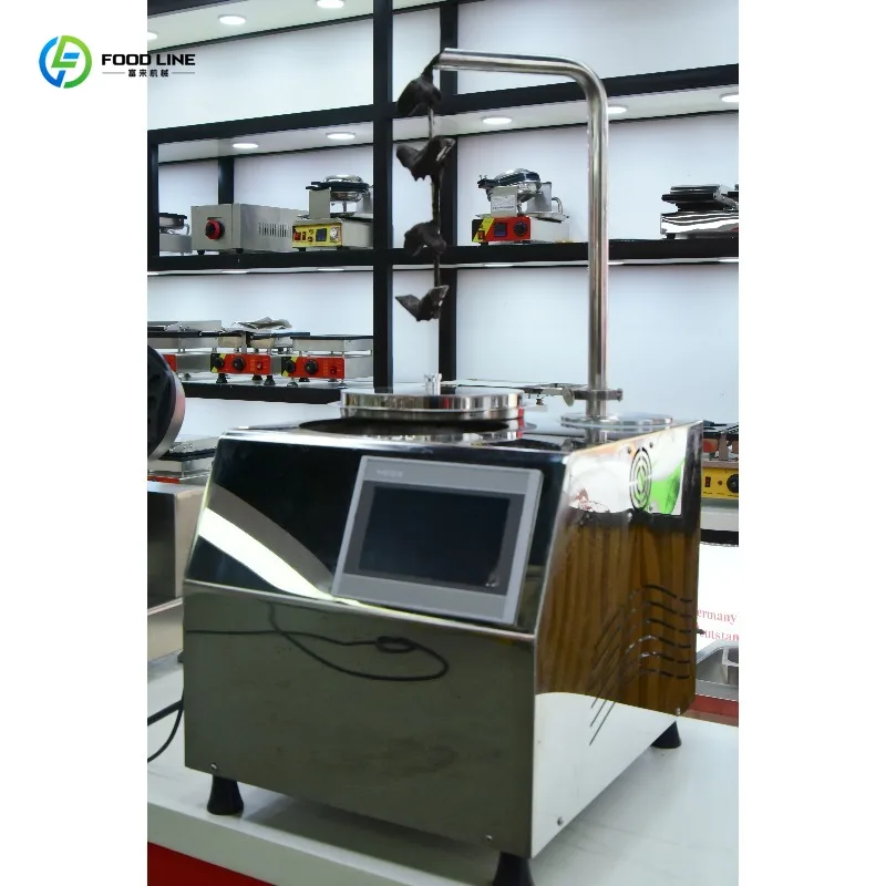 Customized Desktop Chocolate Thermostat 5.5L Touch Screen Independent Heating Control For Small Bakery