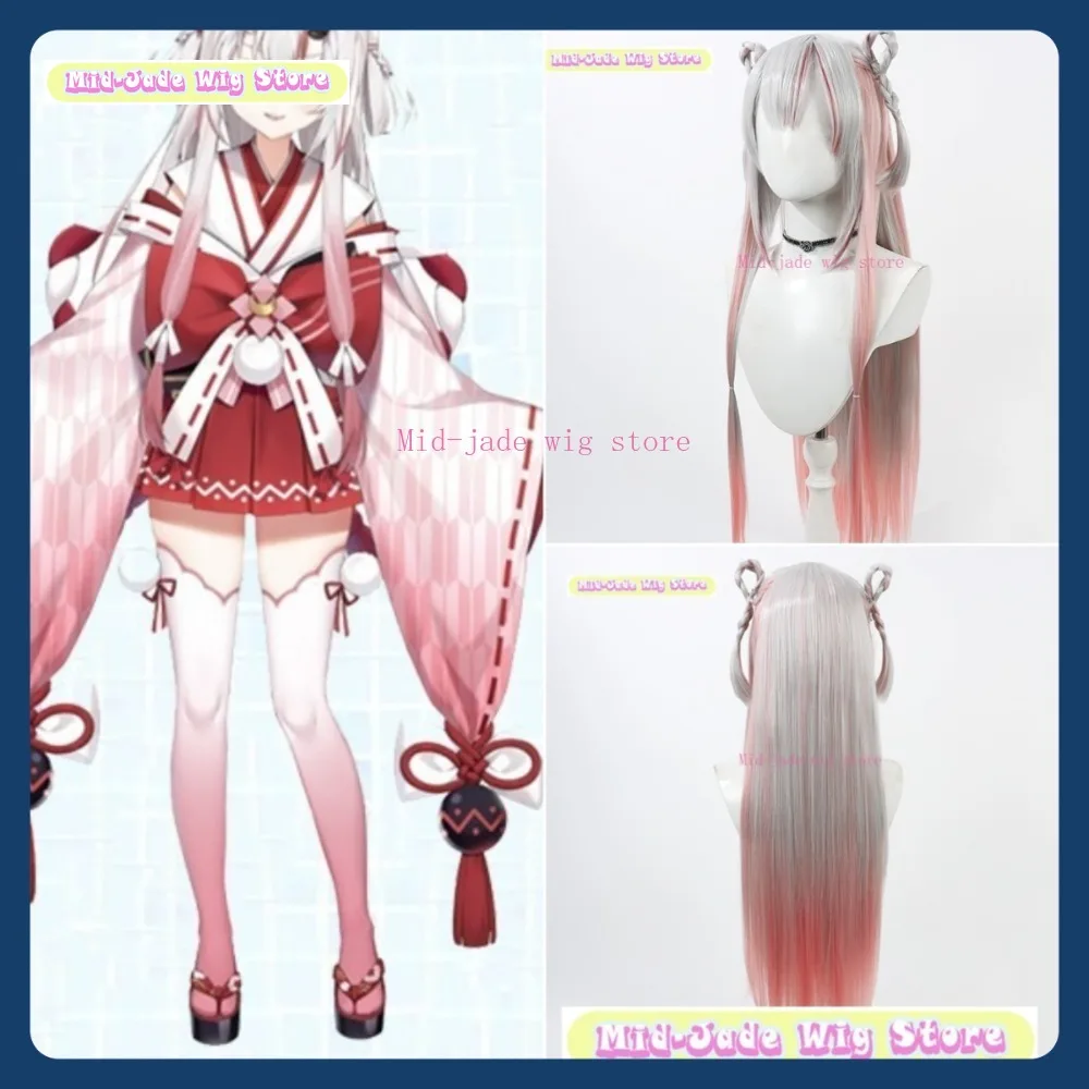 

Mid-jade Wig Store Hololive Nakiri Ayame Cosplay Wig Anime Game Role Playing Synthetic Hair Halloween Party