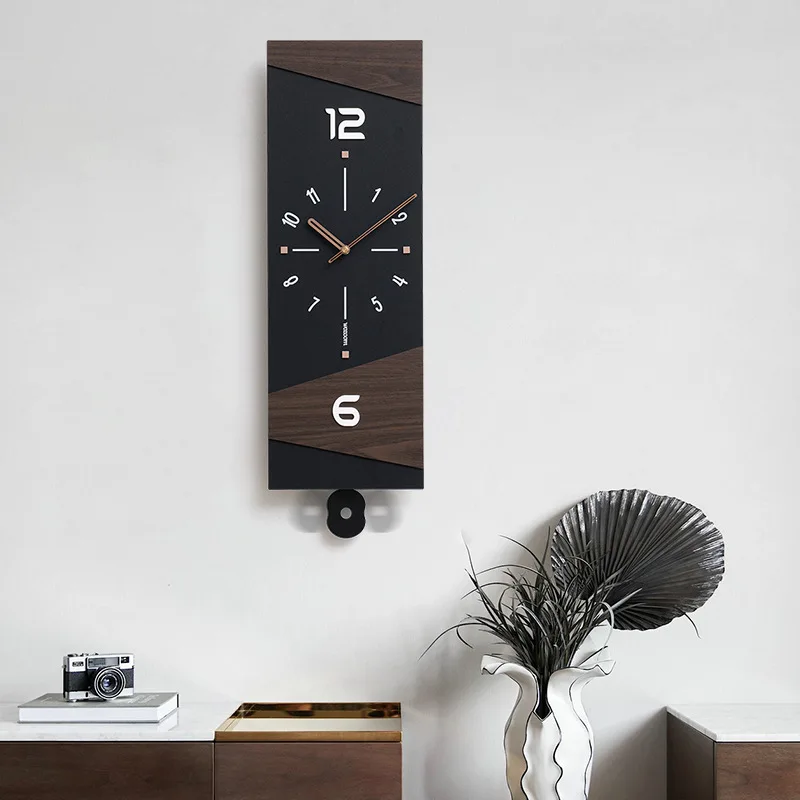 

No punching modern clocks can swing wall clocks, living room home creative clocks, light luxury decorative walls