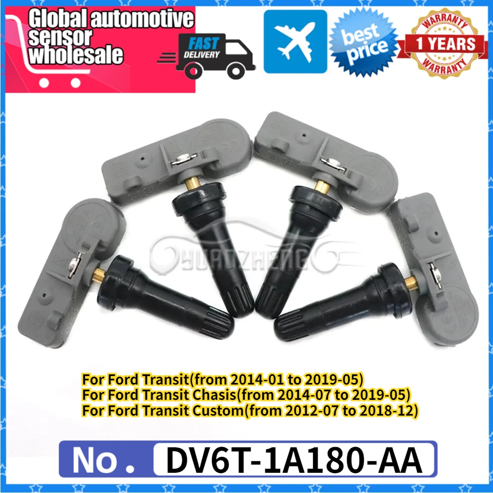 

Автомобильный датчик системы контроля давления в шинах TPMS DV6T-1A180-AA для Ford Tourneo Transit Chasis Custom 2012-2019 433 МГц