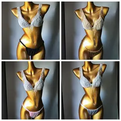2024  fashion bar bikini newest crystal women bikini diamond bikini bar bikini crystal swimwear bikini beach diamond girl bikini