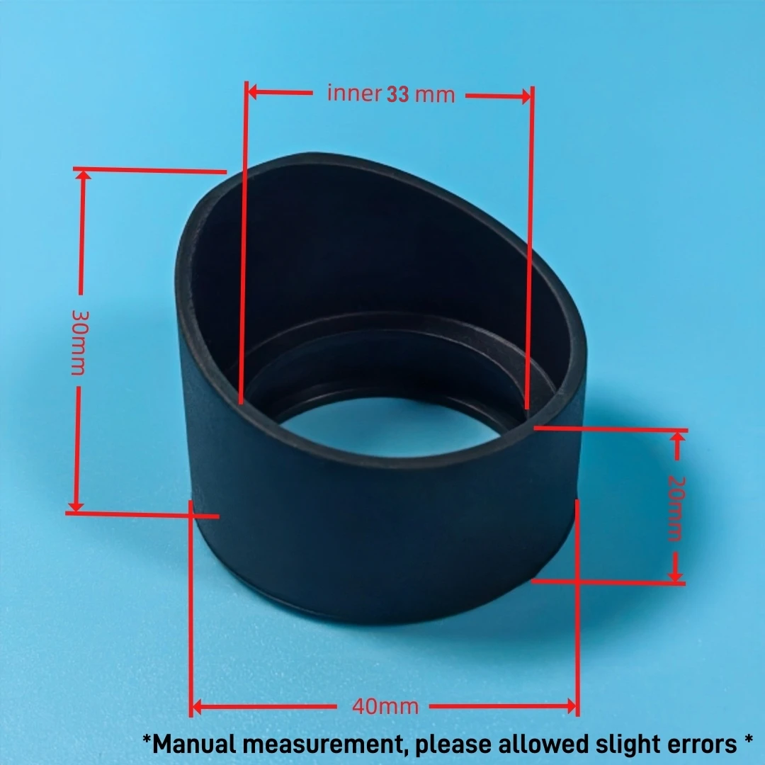 2PC Binocular Microscope Rubber Eyepiece Shield Cup Eyeshield Eye Guards Shade Hood for 32-35mm Telescope Biology Lab Physical