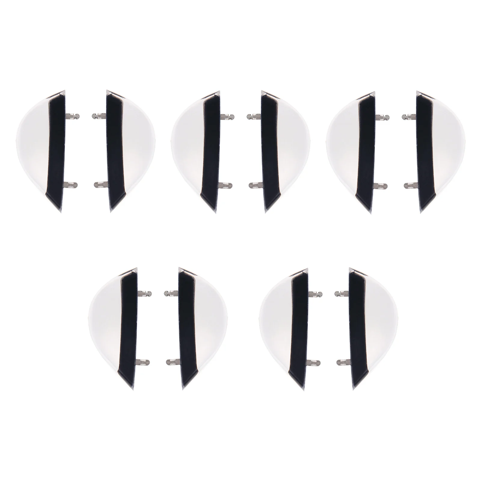 

Simple Panel Glasses Cushion Non-Skid Nose Bridges Black White For Eyeglasses Comfortable Durable Nose Pad Protector