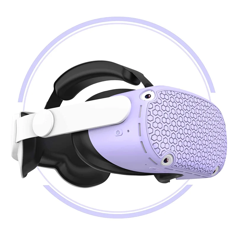 For Oculus Quest2 VR Host Protective Cover Non-Slip Silicone Protective Cover VR Glasses Head Cover