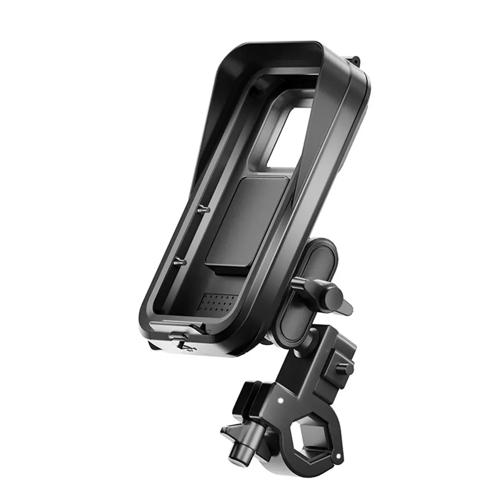 

Motorcycle Phone Mount Waterproof ABS 360 Degree Rotation Support for 4.7-7 Inch Devices Anti Shake Technology
