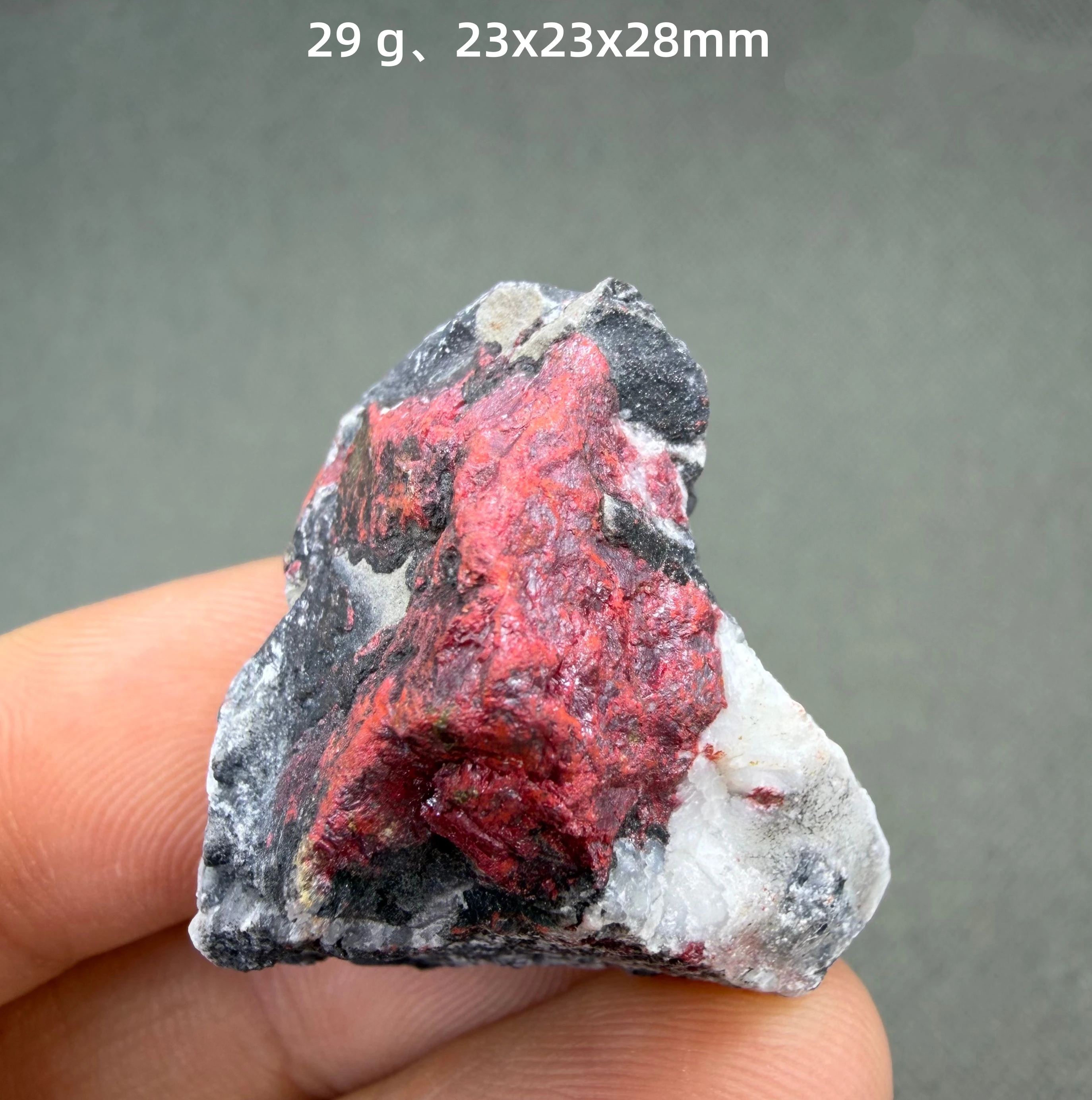 Natural Cinnabar Crystal Cluster Vivid Red Mineral Specimen Home Decor