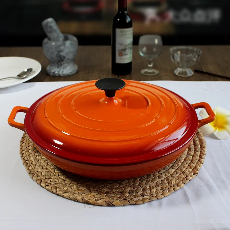 Shallow cooking pot household and commercial induction cooker 32cm