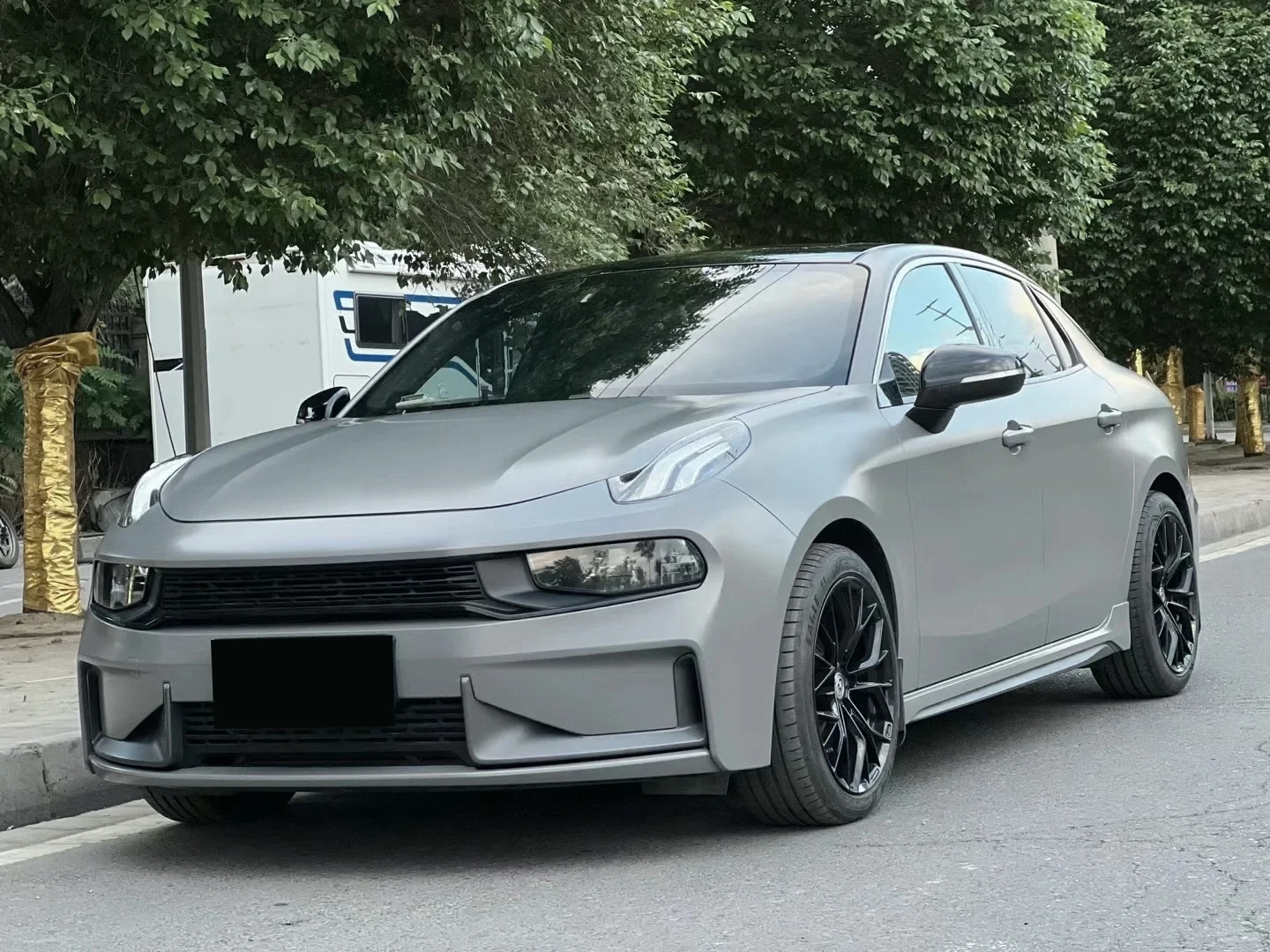 Matte Extinction Nardo Grey Auto-Vinylfolie mit Luftfreisetzungstechnologie für Motorrad- und Autokarosserie-DIY-Dekoration Zubehör – Detail 4