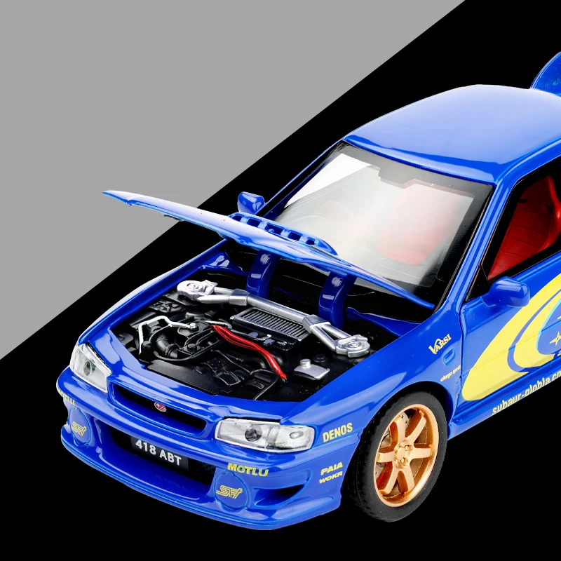 JDM 1/32 Subaru Impreza WRX STI Rally Supercar Diecast Model Alloy