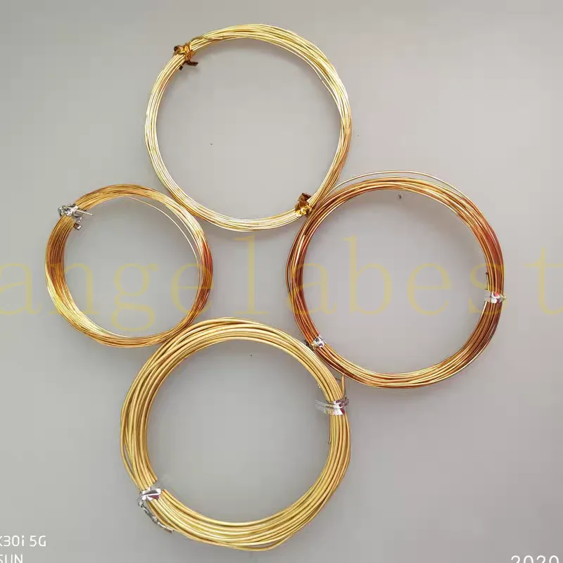 0.3m 0.4mm 0.6mm 0.8mm soft Solid Raw Brass Beading Wire round Wire handcraft Jewelry Making Earring