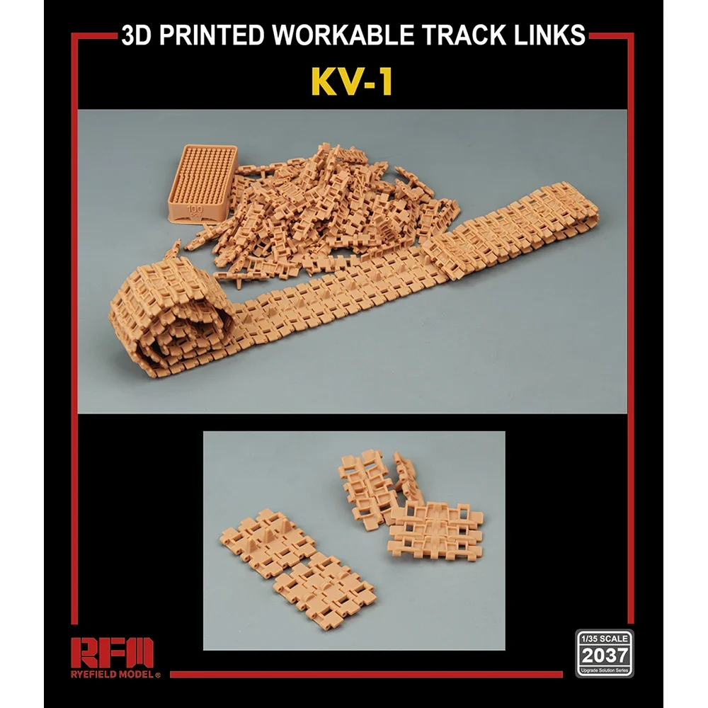 [Ryefield Model] RFM RM-2037 1/35 KV-1 3D Printed Workable Track (Plastic Model)