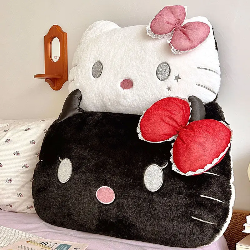 

Большой размер, мягкая подушка для спины «Hello Kitty», мультяшная мягкая аниме, плюшевая подушка для дивана-кровати, домашний декор, подарки для девочек