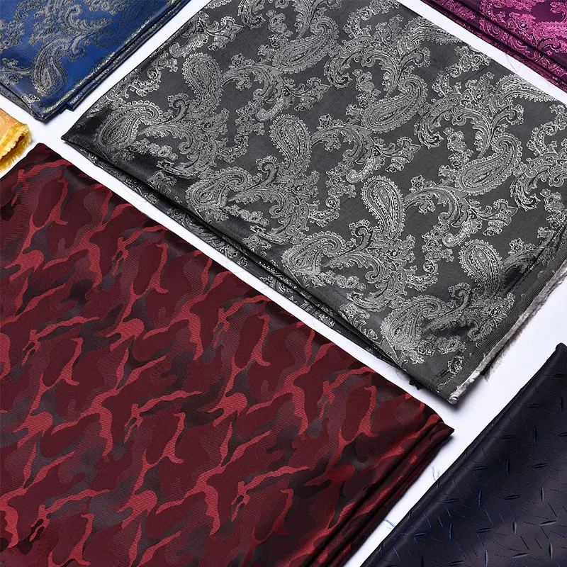 Jacquard Fabric Pocket Cloth for Suits Clothing Lining Cloth Polyester Rayon Material Designer Diy Sewing By The Meter