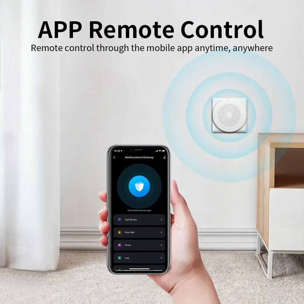 Host di allarme Zigbee Meian, Gateway Tuya Smart Home, Multi-Mode, WiFi, Hub Bluetooth, sensore di movimento della porta, sistema di allarme Smart