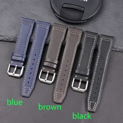 Genuine Leather Watch Strap 20mm 21mm 22mm for IWC Pilot Portugieser Portofino Watchband Cowhide Belt Bracelet Watch Accessories