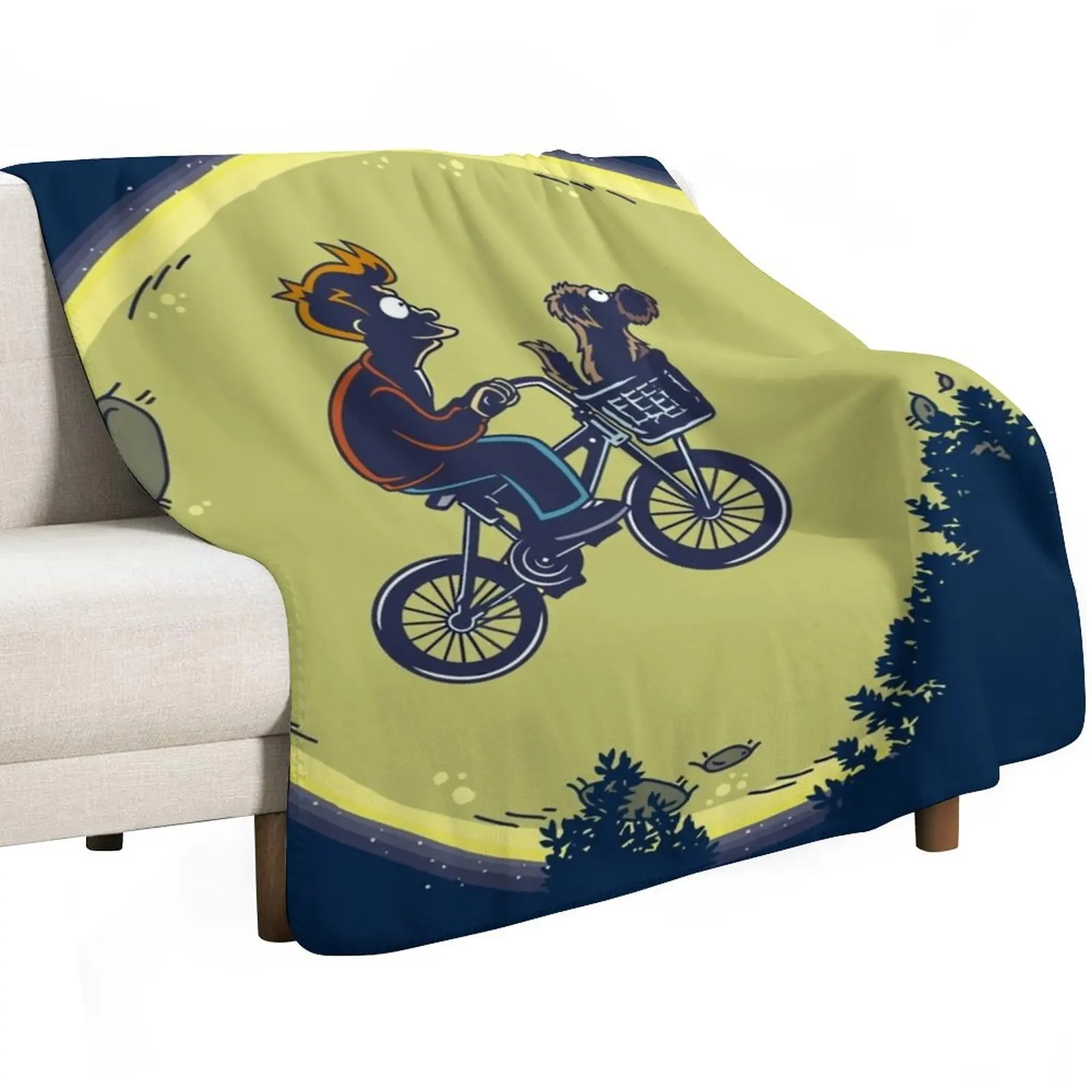 Fry me to the moon Throw Blanket Sofa Summer Beddings Bed Fashionable Moving Travel Sofas Blankets
