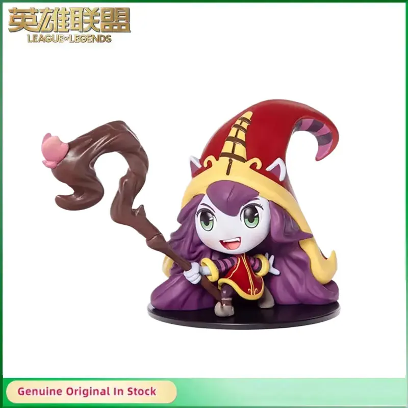 

Original LOL League of Legends Lulu The Fae Sorceress Q Version Anime Action Figures Collectible Ornaments Model Toys Gift