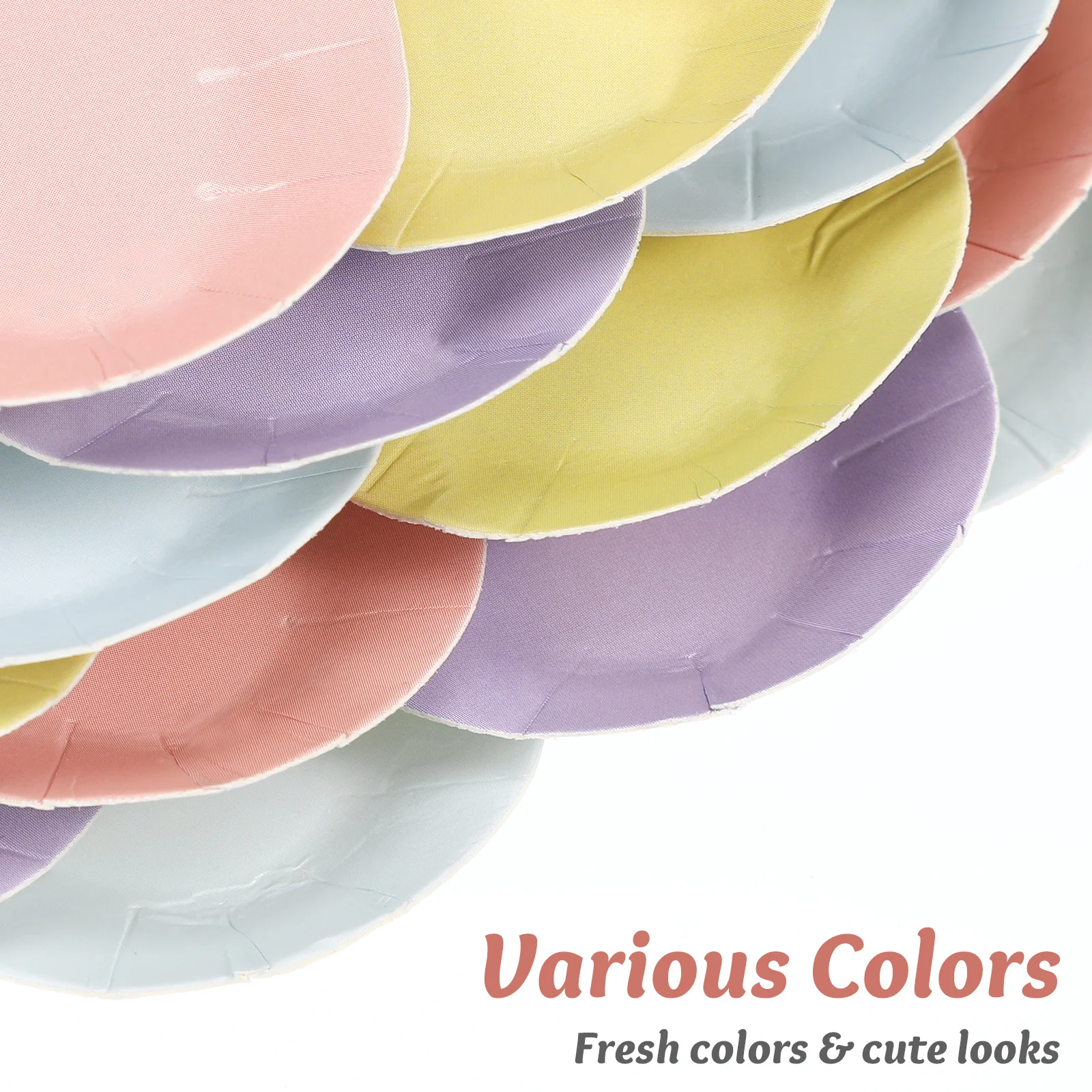 

40Pcs Disposable Flower Paper Plates Elegant Party Tableware for Birthday Wedding Bridal Shower Picnic Use