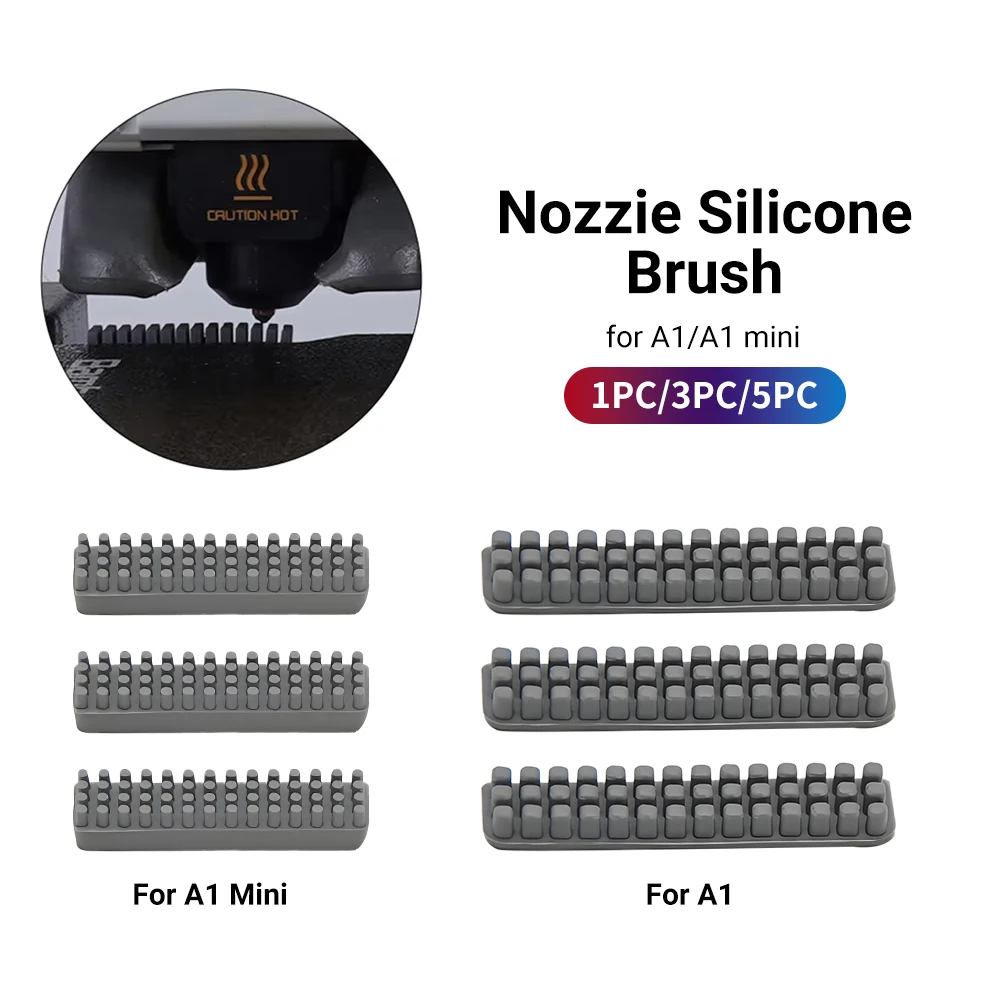 

Щетка-насадка для чистки силиконовых щеток-стеклоочистителей Lab A1/A1 Mini, инструмент для очистки печатной платы 3D-принтера Bambu A1 Mini