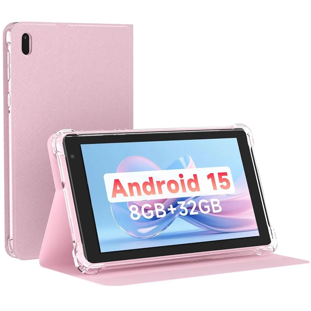 

Free Shipping7 Inch Tablet with Case, Android 15 Tablet PC, 32GB Storage 8GB RAM Tabletsa Quad-Core Processor Android Tableta pc