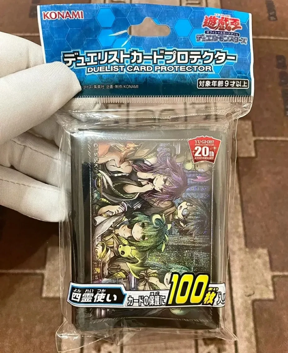 

100Pcs Yugioh KONAMI Duel Monsters 20th ANNIVERSARY Six Charmers Collection Official Sealed Duelist Card Protector Sleeves