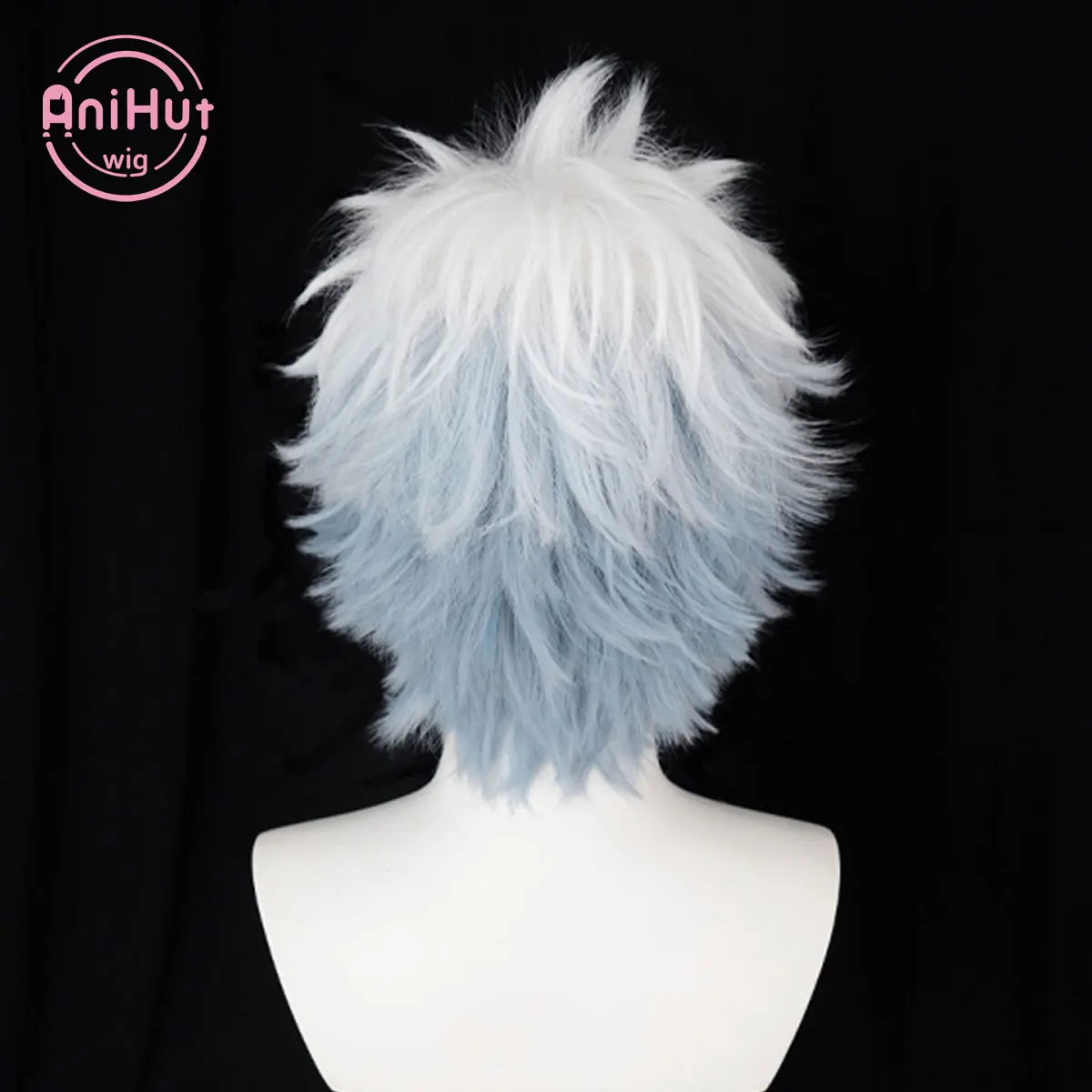 【AniHut】Sakata Gintoki Gin Tama Two Ver Cosplay Wig Heat Resistant Synthetic Cosplay Hair Gintoki Sakata Cosplay
