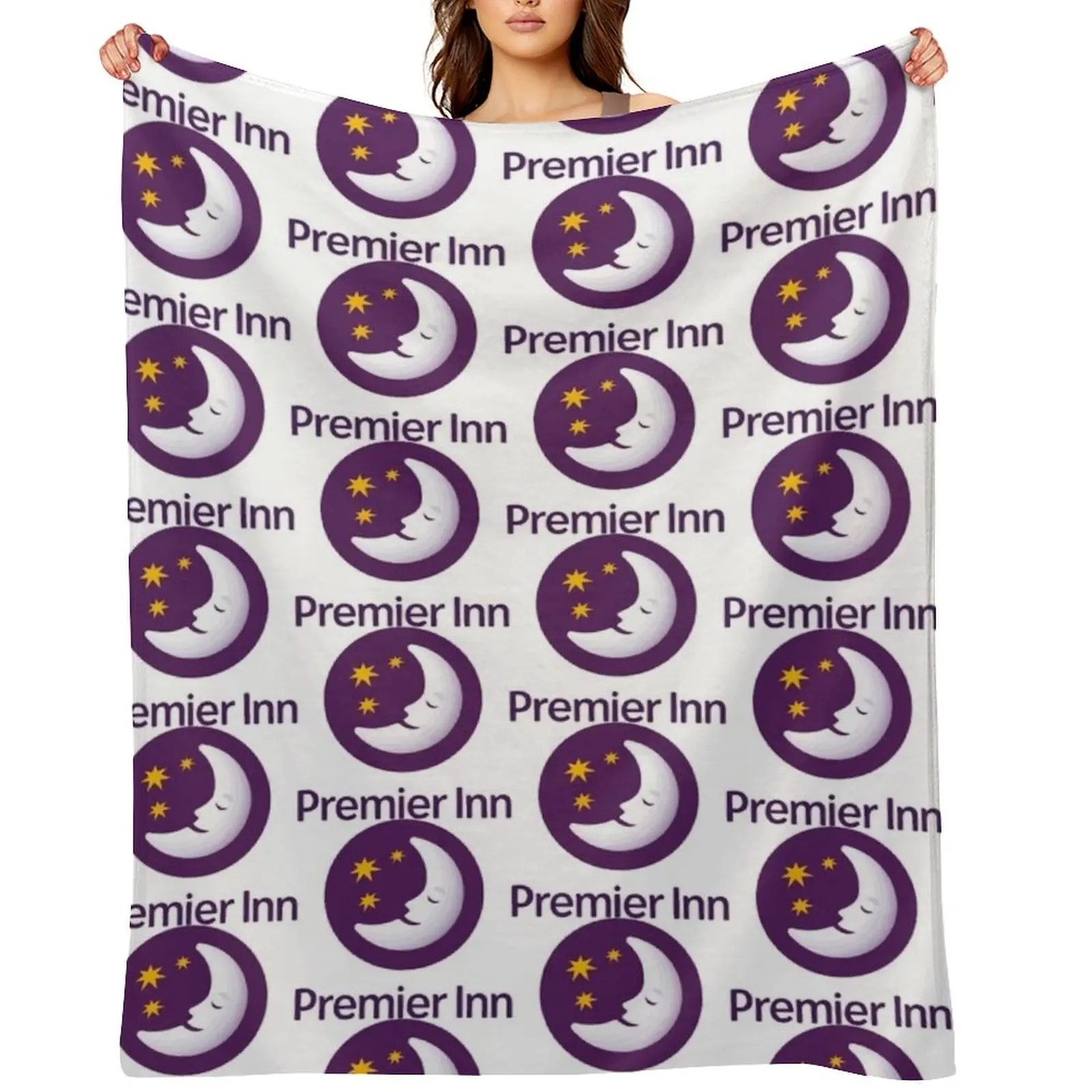 

PREMIER INN HOTEL CHAIN BRITISH STAYCATION Throw Blanket Fashion Sofas Shaggy Soft Plaid Luxury Designer Blankets