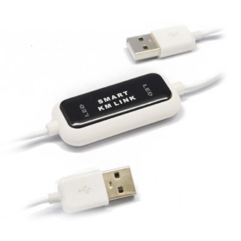 Hot sale USB 2.0 Smart KM Link PC to PC Keyboard Mouse Share Sync Data Link USB Extension Cable Data File Transfer USB Switch