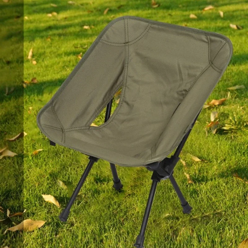 Lightweight Kids' Folding Chair, Portable Outdoor Seat,   Aluminum Frame Moon Chair, Comfortable Camping Chair for Children