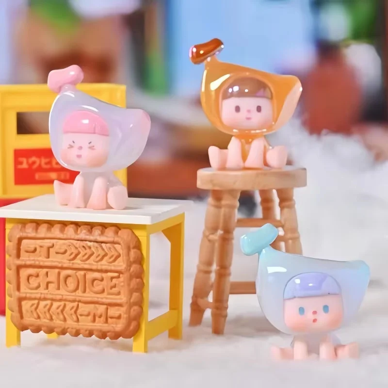 En Stock, figuras originales de plátano de la serie So Many Bananas, versión de bolsa ciega, Mini escritorio de moda, juguetes Kawaii, decoración, regalos de cumpleaños