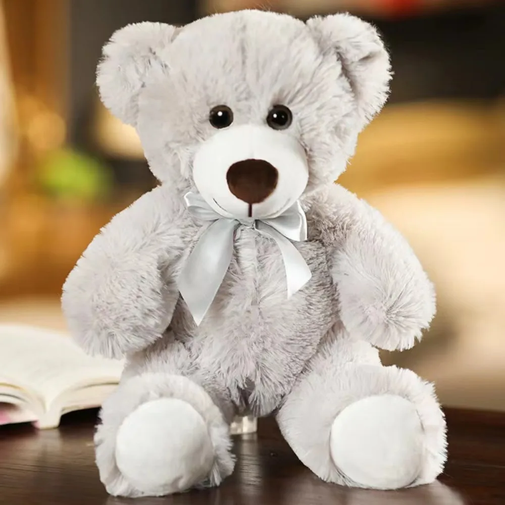 

Animal Dolls Bow Tie Bear Plush Toy Soft Stuffed Animals Colorful Bear Stuffed Toy Cute Bow Bear Stuffed Hug Bear Doll Children