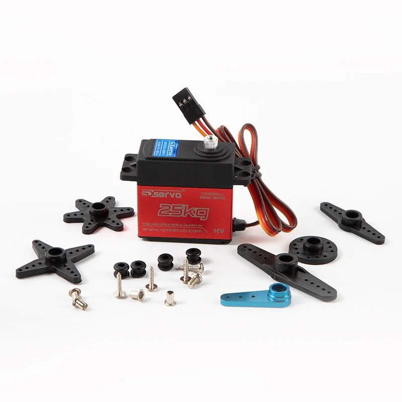 GXservo 고토크 디지털 서보 스티어링 기어, DIY 로봇 RC 자동차용 로봇 스티어링 기어, GX3225MG, 25kg