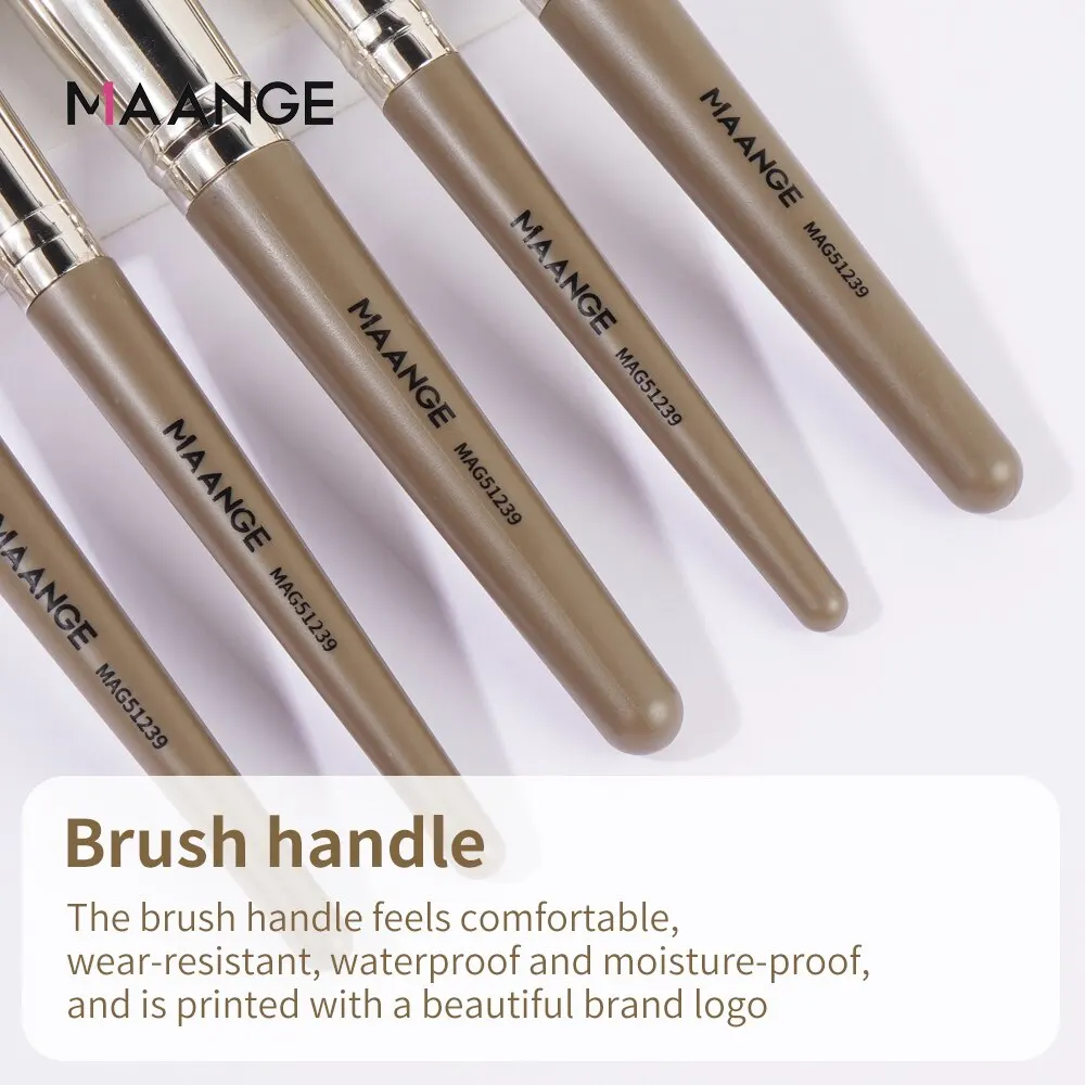 MAANGE 18pcs Professional Makeup Brushes Dense Bristle Foundation Powder Eyeshadow Facial Brushes Set For Cosmetic Beauty Tool