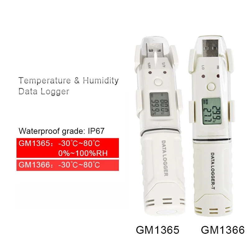 

Цифровой измеритель температуры и влажности GM1365, USB-термометр, гигрометр, рекордер-30 ~ + 80 градусов Цельсия, 0 ~ 100% относительной влажности, автоматическое хранилище