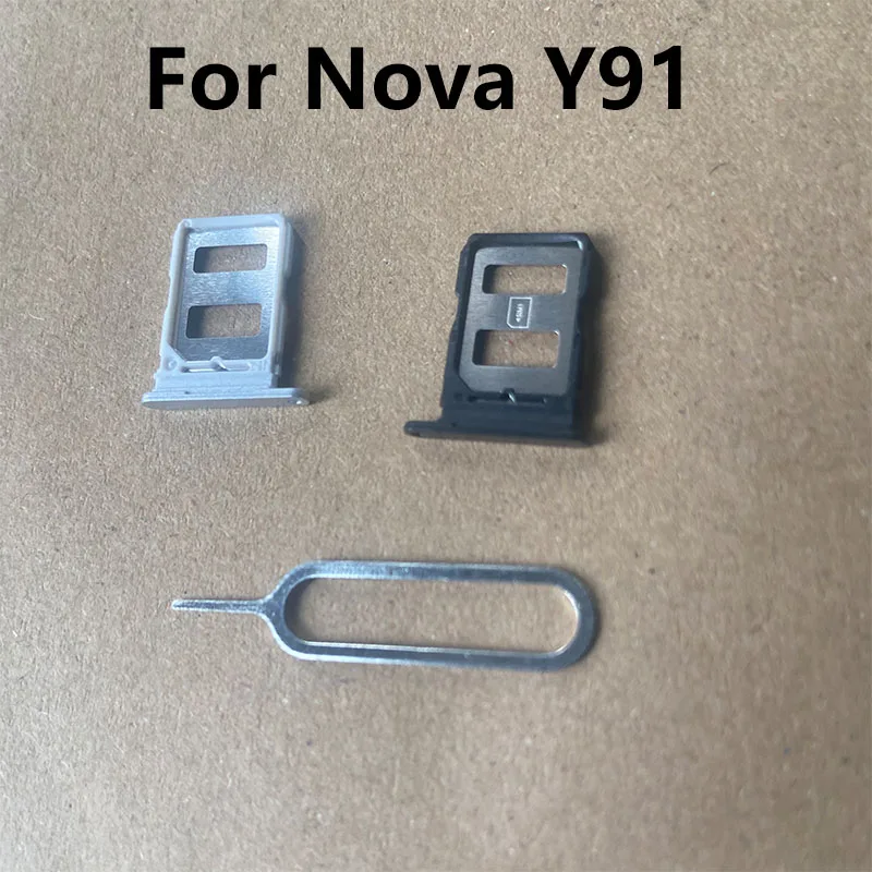 

SIM Card Tray For Huawei Honor Nova Y91 Sim Card Holder Slot adapter and Micro SD Card Tray Holder With Free Eject Pin Key