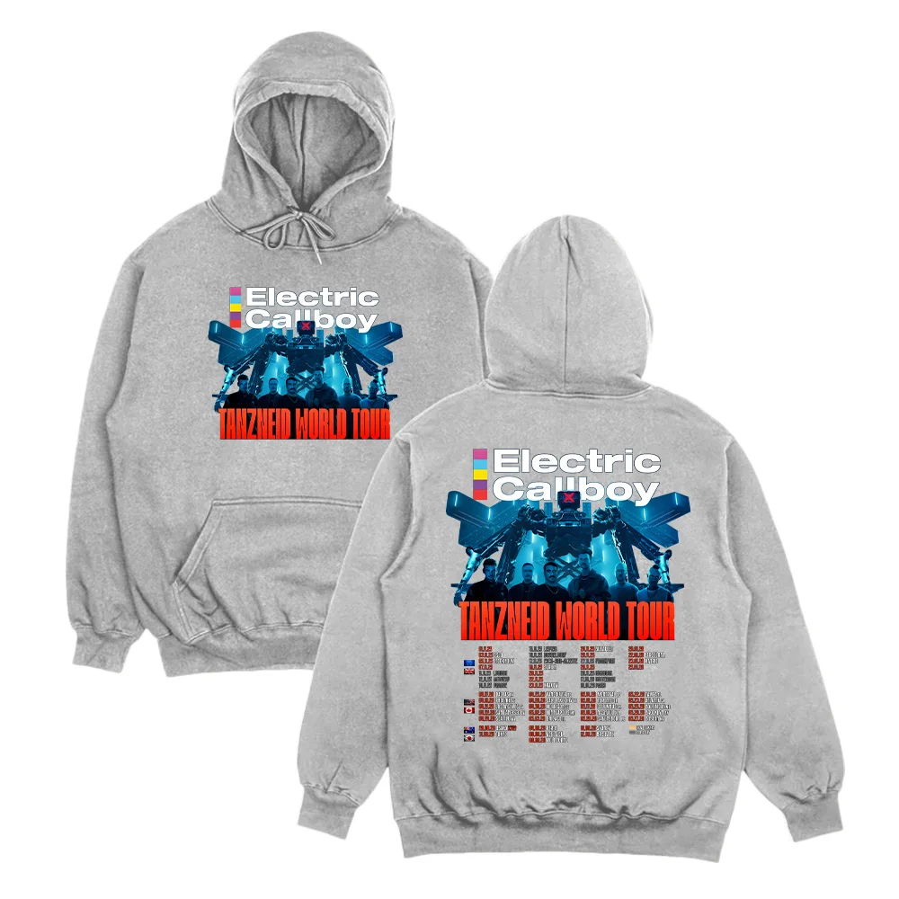 Electric Callboy Tanzneid World Tour Streetwear for Autumn Winter New Long Sleeve Men's Women's Clothing High Street Pullovers