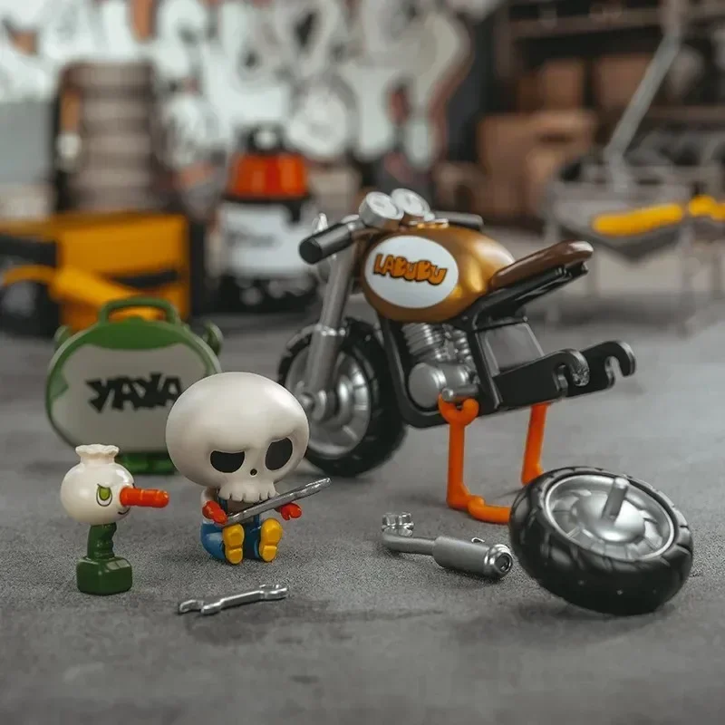 POP MART Labubu Elves Home Series Blind Box - Figur Aksi Misteri Kejutan Mainan Monster Lucu Tas Kejutan Caixa De Surpresa