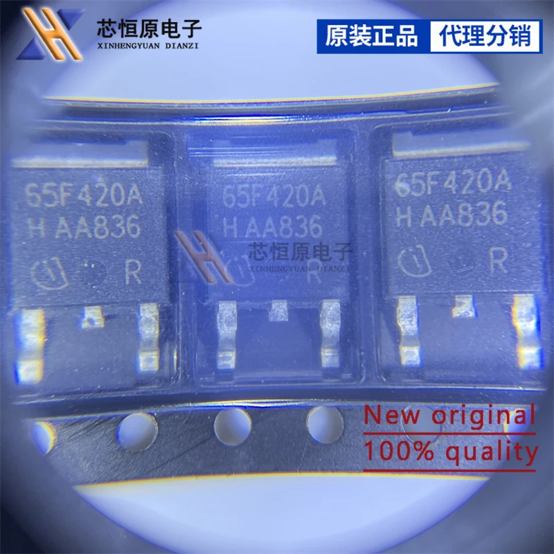 Serigrafia 65R420CFDA, 65F420A TO-252-3, 650V 80A, MOSFET, lote 5PC