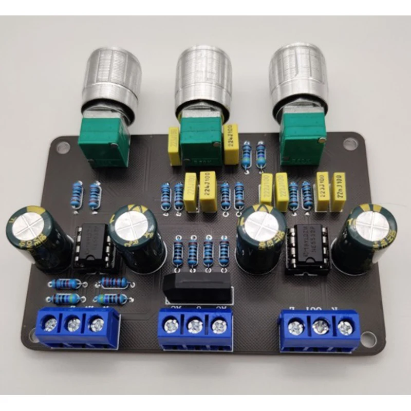 Dupla NE5532 Tone Stereo Preamplifier Board, Audio HiFi Amprifier, Equalizer Preamp, agudos, graves, Control, Pré Amplificador