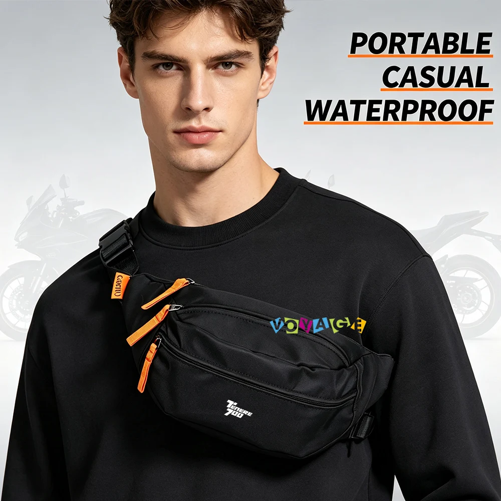 Premium Fanny Pack Unisex Waist Bag For Yamaha Tenere700 Tenere 700 Motorcycle Commuting Waterproof Storage Accessories New