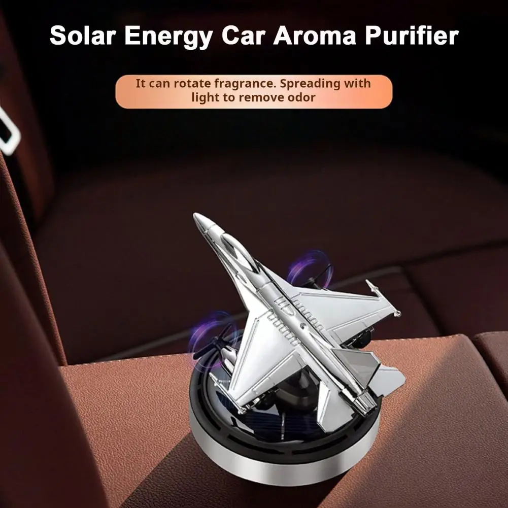 Solar-powered Car Air Freshener Elegant Car Fragrance Accessory Solar-powered Fighter Car Aromatherapy for Dashboard for Cars