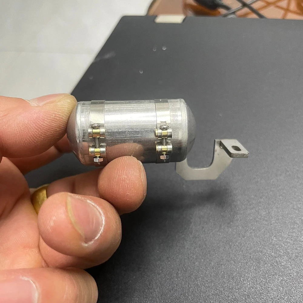 Decoração simulada de tanque de gás de aço inoxidável para caminhão 1/14 Tamiya RC SCANIA 770S VOLVO Mercedes-Benz ACTROS 3363 MAN peças de carro