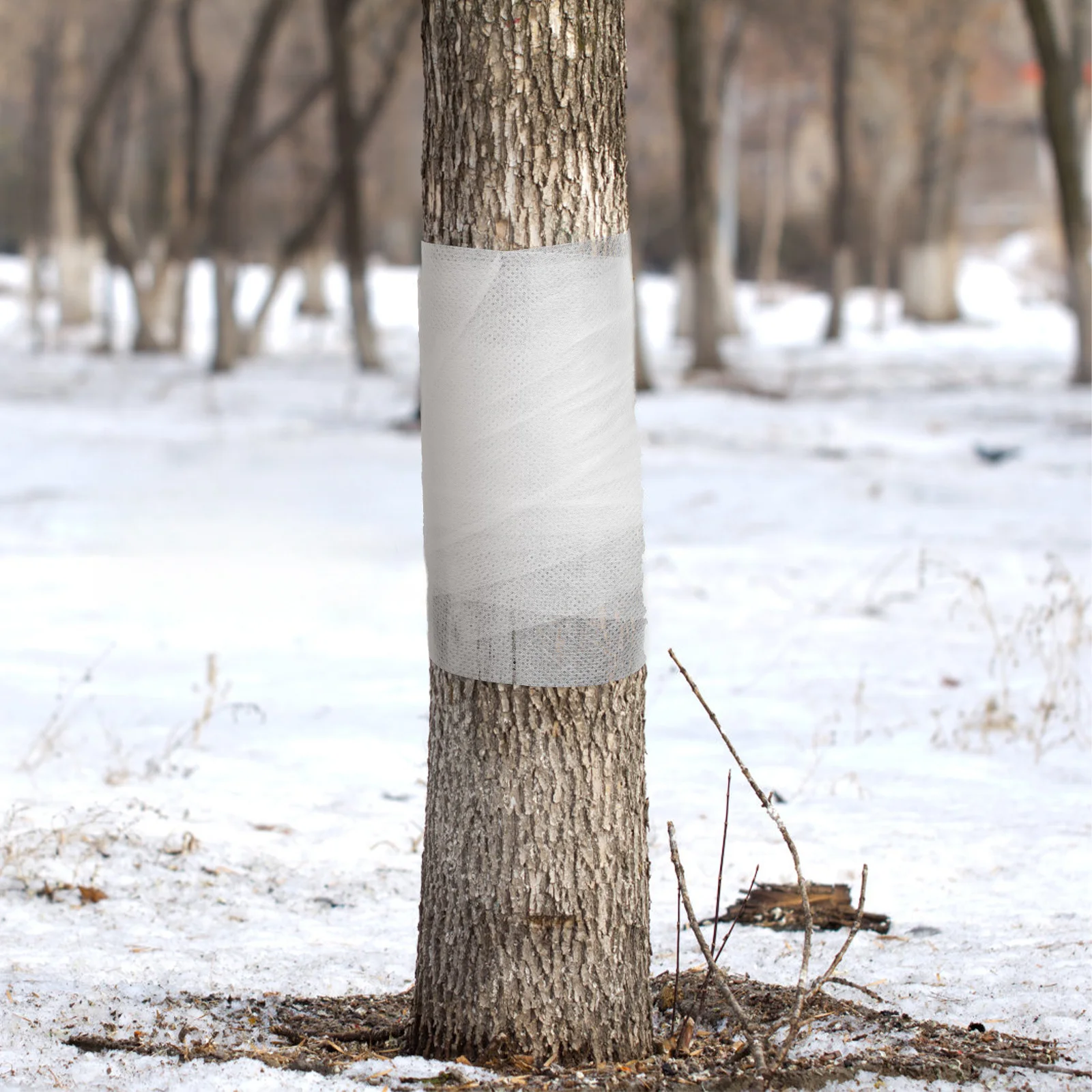 

60M Tree Trunk Protector Wrap Non-Woven Fabric Cold Weather Frost Resistance Reusable Garden Tree Guard for Bark Protection