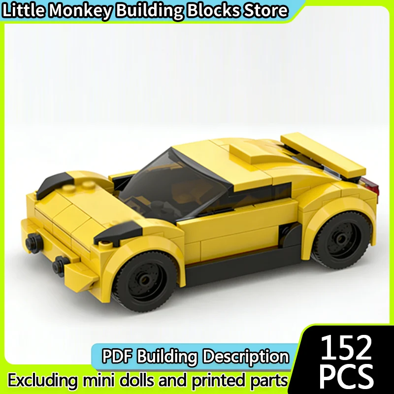 

Speed Racing Car Model MOC Building Bricks American Muscle Car Modular Technology Children Holiday Gifts Assemble Toys Suit