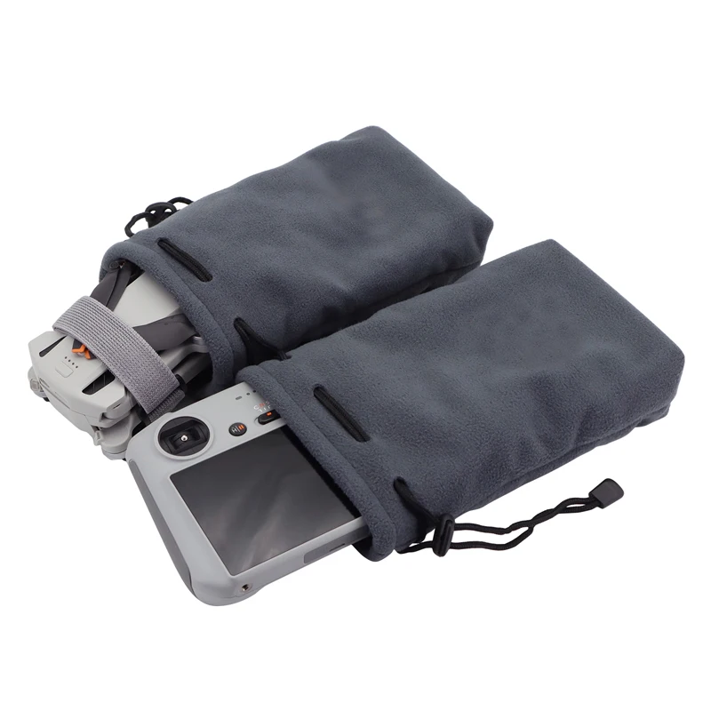 Mini Drones Storage Bag Dron Body Remote Control Thickened Flannel Pouch Hand Bag for DJI Mini 3/ Mini 3 Pro/4 Pro Accessories