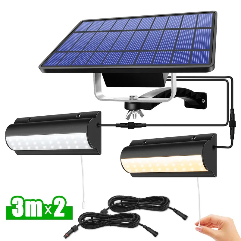 LED Split Solar Lamp 3 Lighting Mode Outdoor Decoration Sunlight Wall Light PIR Motion Sensor Waterproof Garden Garage Lamp camp