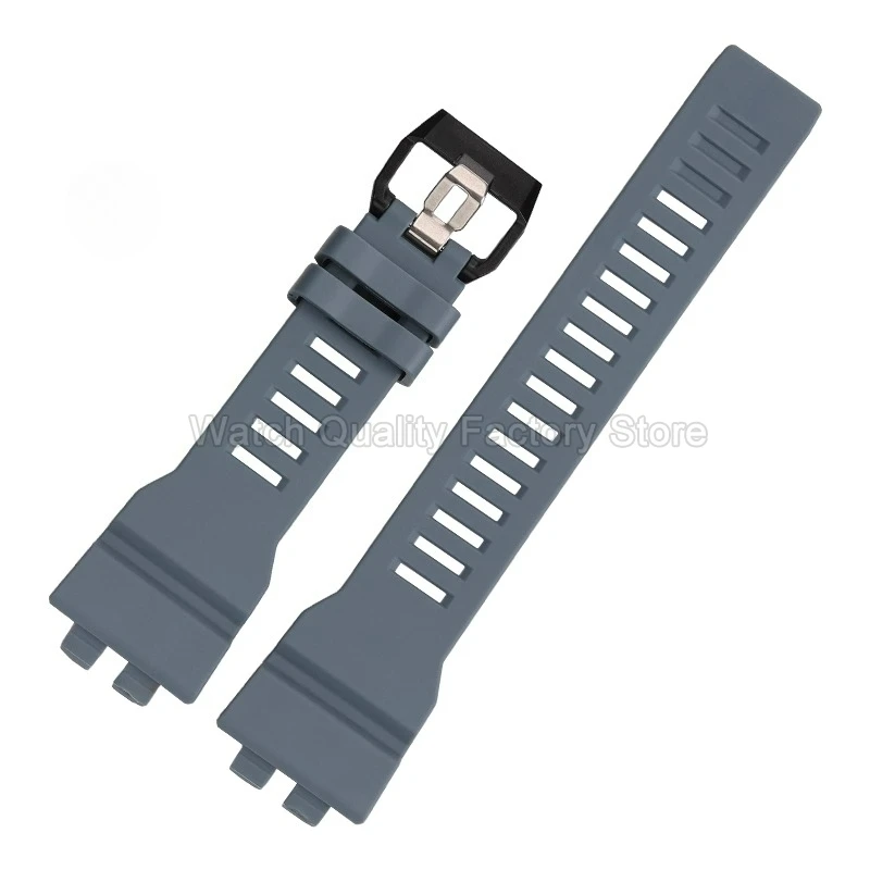 Accessoires de montre pour Casio GBA-800/GBD-800, Bracelet de montre en résine souple et étanche 5554 3464, Bracelet en Silicone noir bleu gris vert